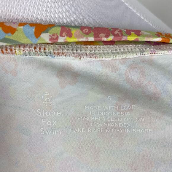 STONE FOX SWIM Bambi Baby Tee Dress Flower Fields Print Small $120 - Picture 10 of 10